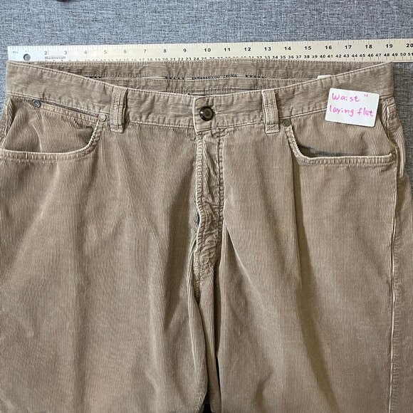 Ermenegildo Zegna Made in Italy Flat Front Corduroy Pants - Men's Size 40*28 - Picture 9 of 13